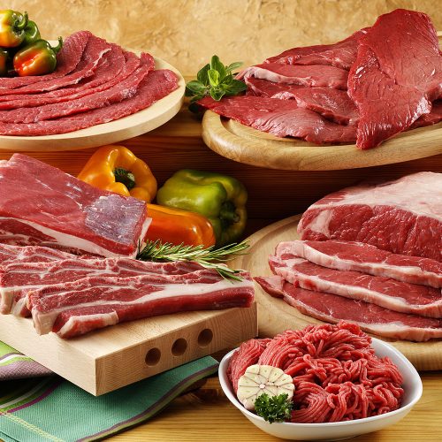 raw beef meat ,steaks,fillets and mince