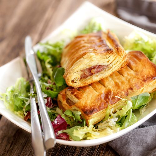 friands à la viande et mesclun de salade 5